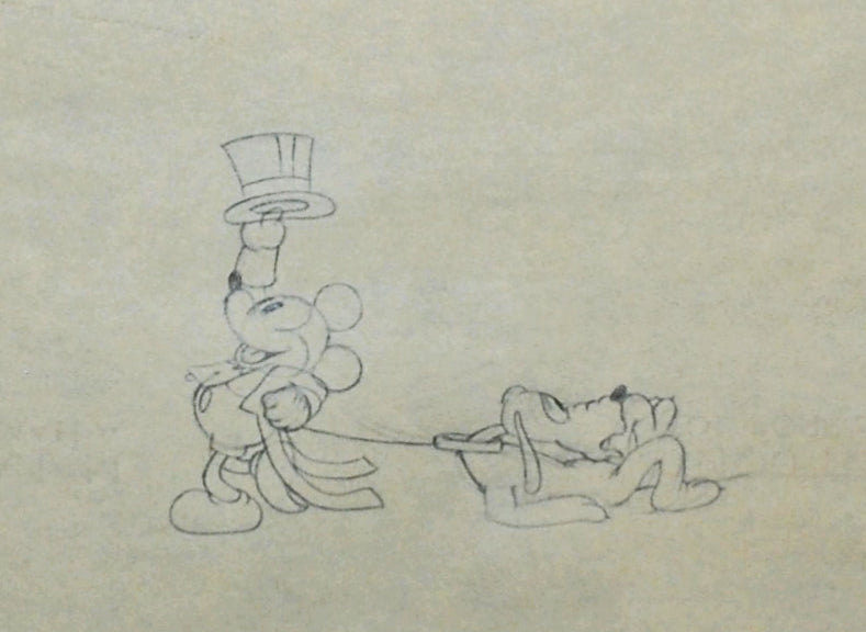 Original Walt Disney Production Drawing of Mickey Mouse from Mickey's Gala Premier (1933)