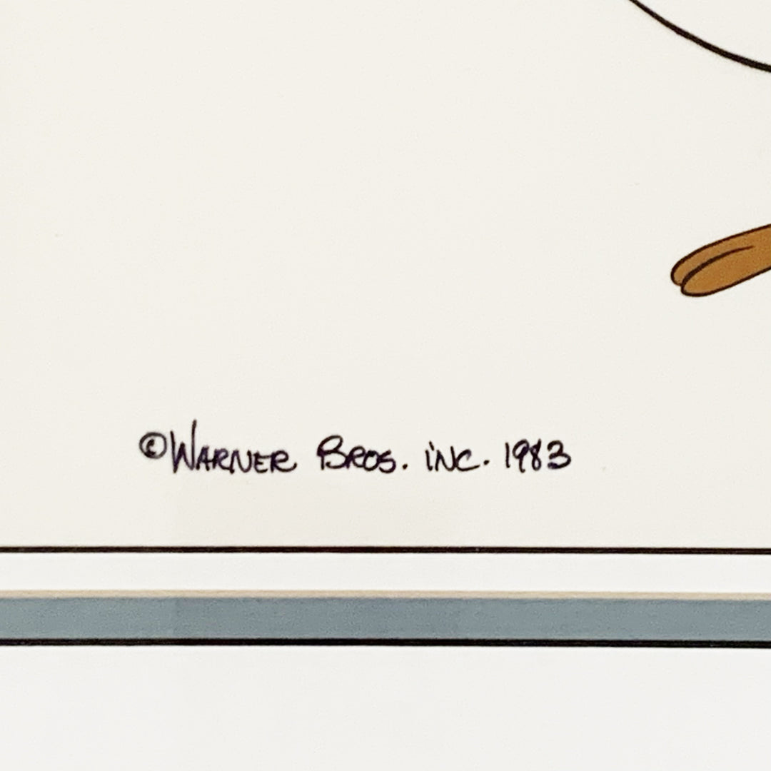 Original Warner Brothers Production Cel Speedy Gonzales signed by