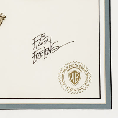 Original Warner Brothers Production Cel Speedy Gonzales signed by Friz Freleng