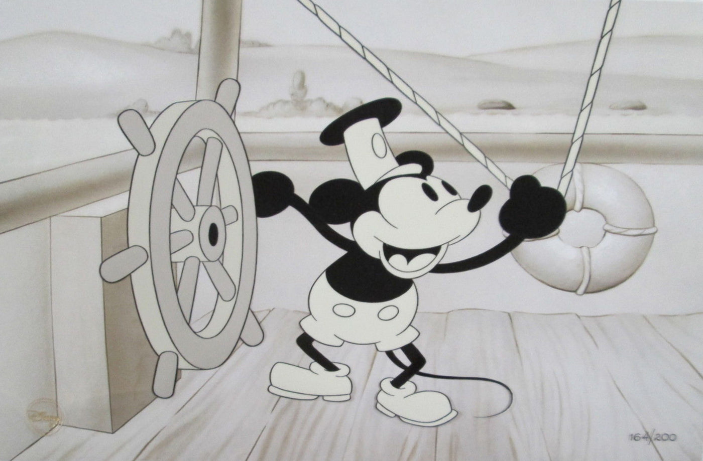 Disney Animation Art Limited Edition Cel "Mickey's Early Years: Steamboat Willie"