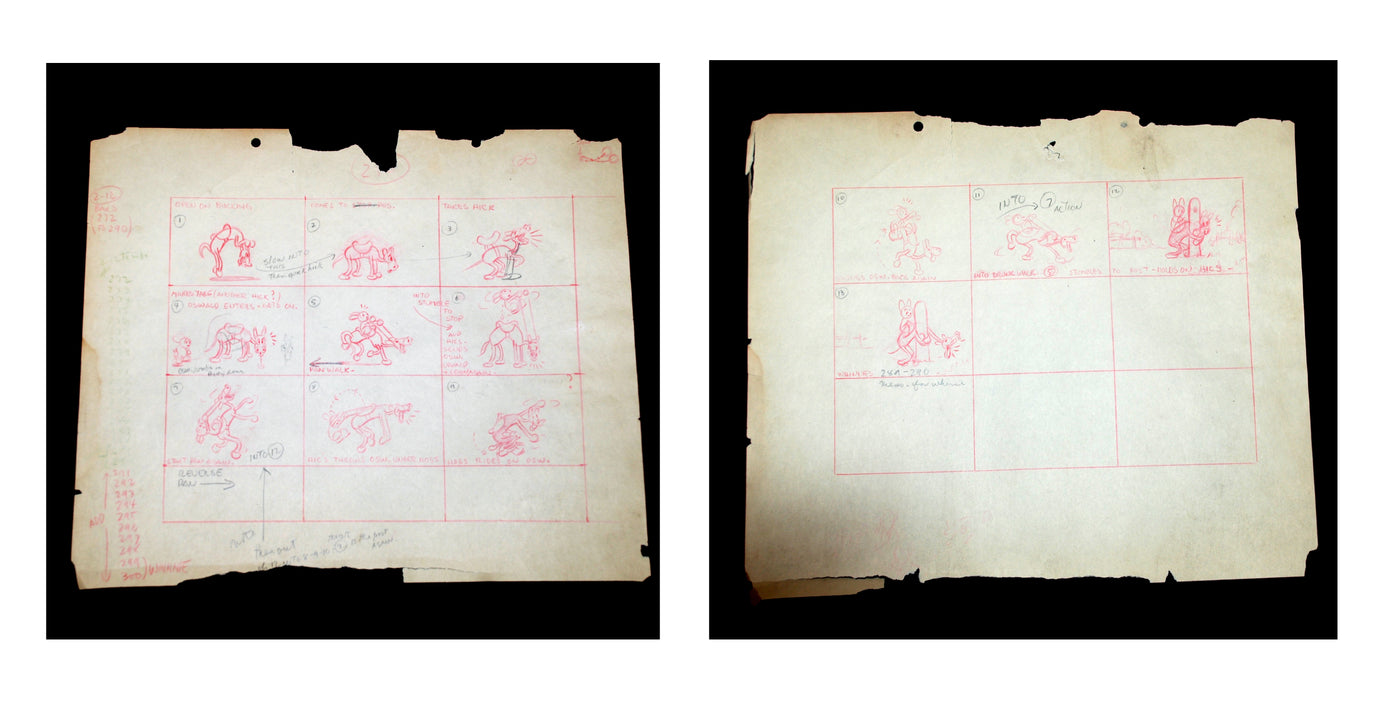 Two Storyboards featuring Oswald