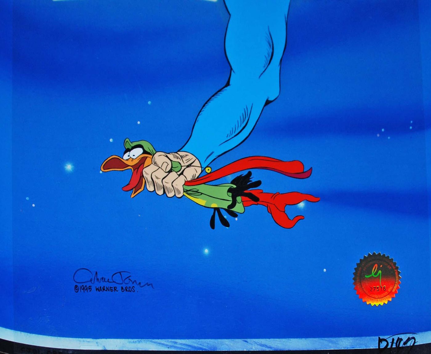 Original Warner Brothers Production Cel from Superior Duck