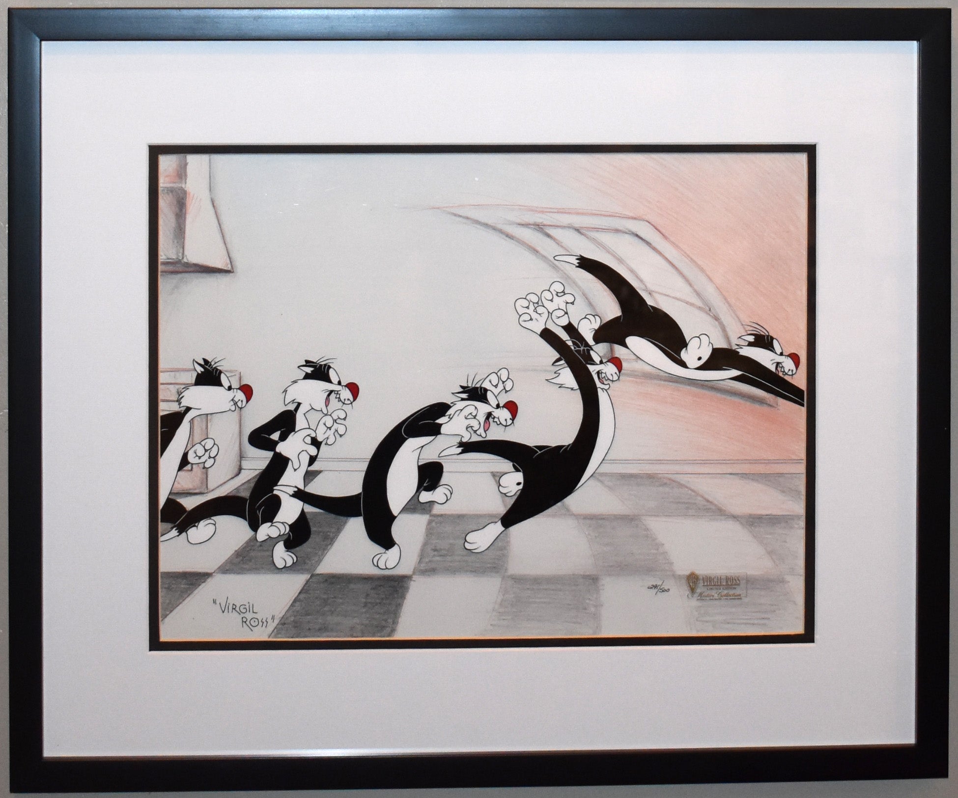 Warner Brothers Limited Edition Cel, The Pounce, featuring Sylvester ...