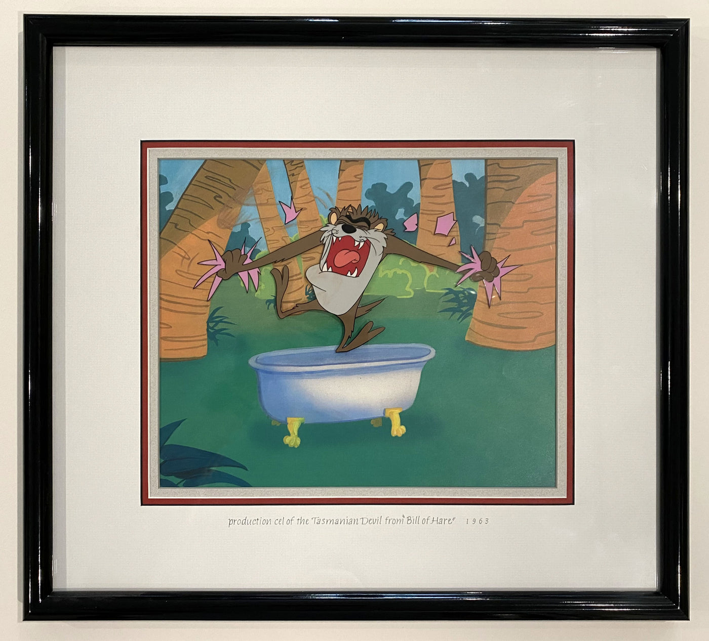 Original Warner Brothers Production Cel of Taz from Bill of Hare (1963)