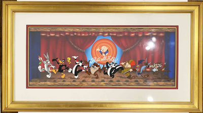 Original Warner Brothers Bob Clampett Studios Limited Edition Cel "On With the Show"