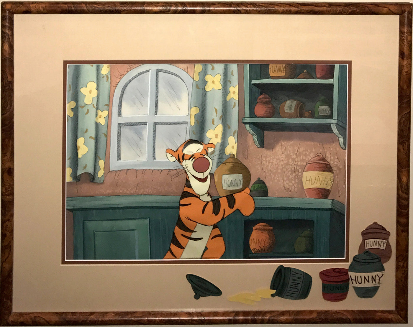 Original Walt Disney Production Cel from Winnie the Pooh and the Blustery Day (1968) featuring Tigger