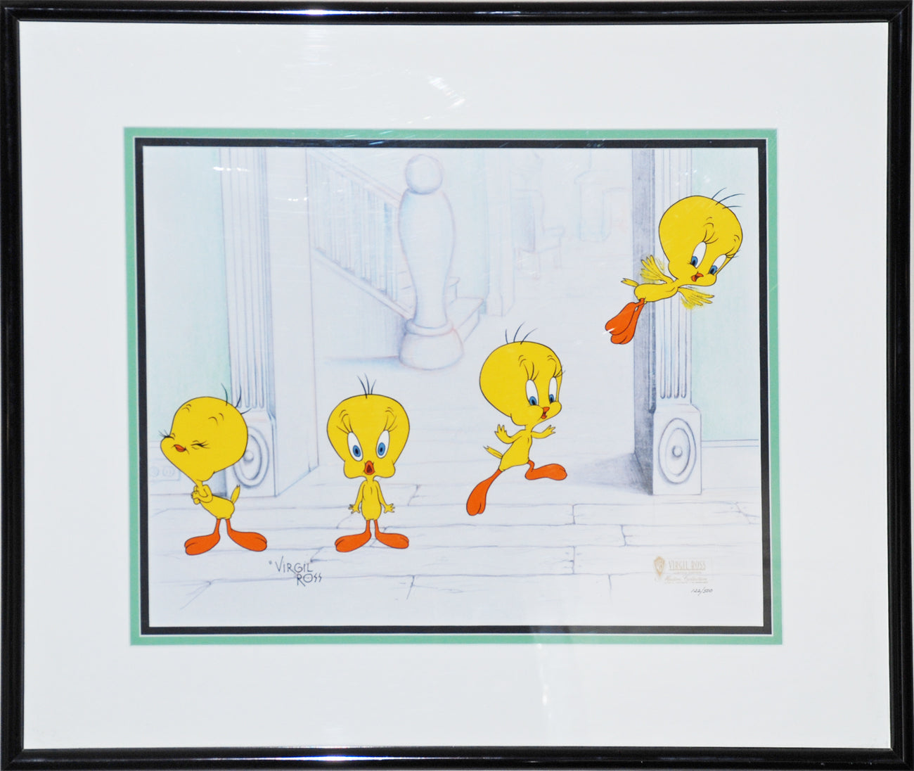 Original Warner Brothers Limited Edition Cel featuring Tweety