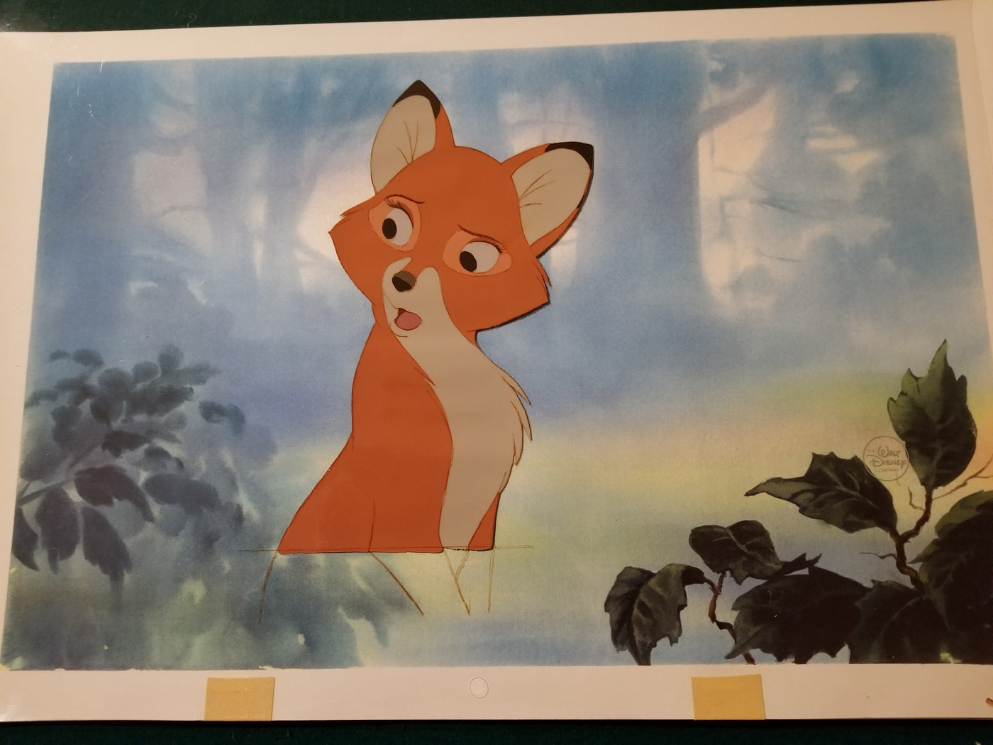 Original Walt Disney Production Cel from The Fox and the Hound featuring Vixey