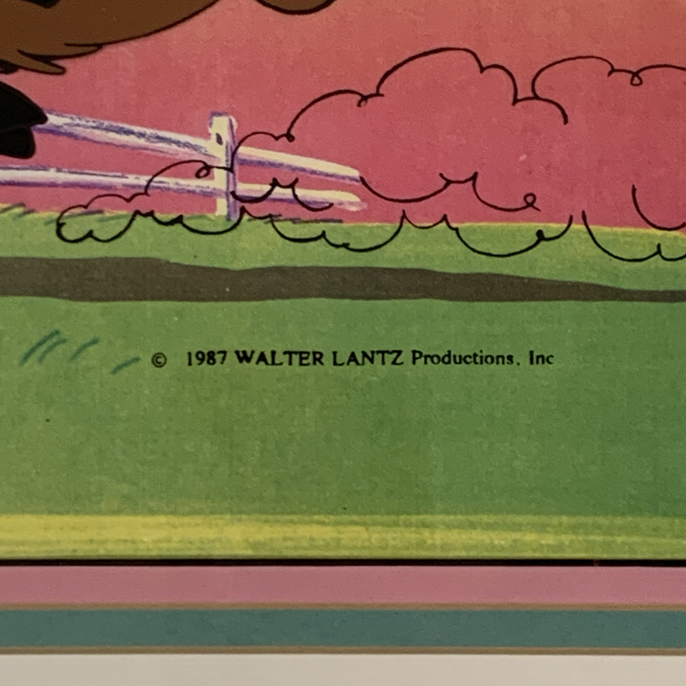 Woody Woodpecker Publicity Cel Signed by Walter Lantz