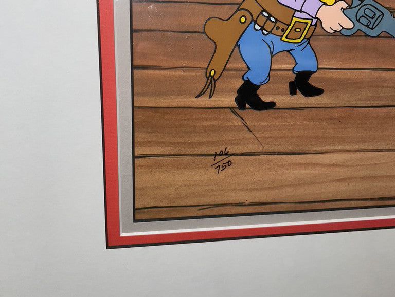Original Warner Brothers Limited Edition Cel, Try It Again Sam